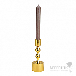 Kerzenhalter aus Metall für Tischkerzen Goldfarbe 17 cm