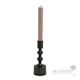 Metallkerzenhalter für Tischkerzen, Schwarz, 17 cm