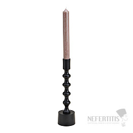 Svícen kovový pro stolní svíčky Black 23 cm