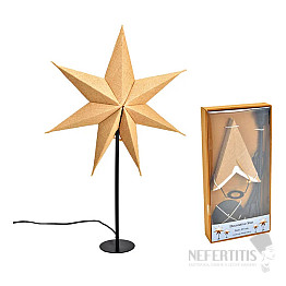 Weihnachtstischlampe Beige Stern