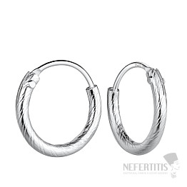 3230 Silber 12 mm GEDREHTE Kreise