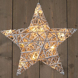 Vánoční závěsná dekorace svítící Hvězda
