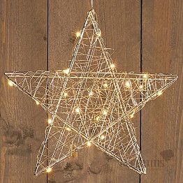 Vianočné dekorácie Hviezda svietiaca