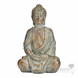 Buddha meditující japonská soška barva antického zlata 30 cm