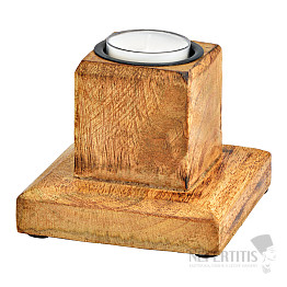 Teelichthalter aus Mangoholz