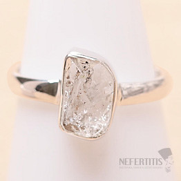 Herkimer diamant prsten stříbro Ag 925 LOT101