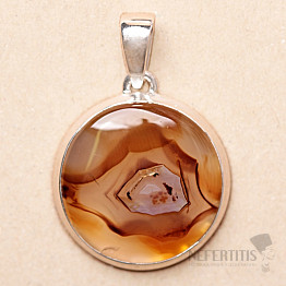 Montana agate pendant silver Ag 925 P1030