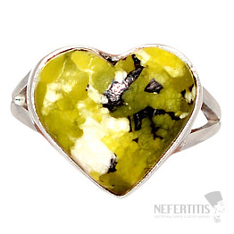 Lizardite ring silver Ag 925 R104