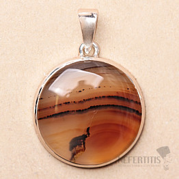 Montana agate pendant silver Ag 925 P1043