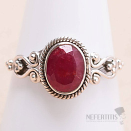 Indian ruby - modified ring silver Ag 925 MIX105