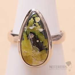 Lizardite ring silver Ag 925 R106