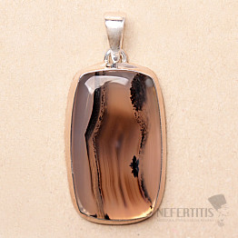 Montana agate pendant silver Ag 925 P1061