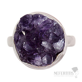 Ametyst družičku prsteň striebro Ag 925 R1068