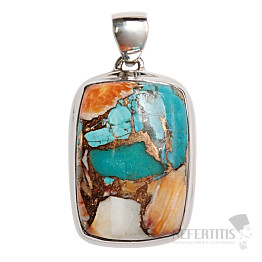 Spiny oyster lastura přívěsek stříbro Ag 925 P1068