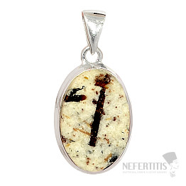 Astrofylit surový přívěsek stříbro Ag 925 P1075