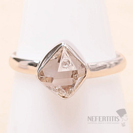 Herkimer diamond ring silver Ag 925 LOT109