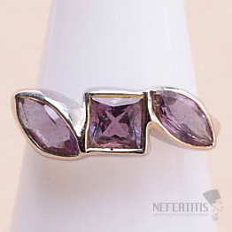 Amethyst geschliffener Ring Silber Ag 925 KO109