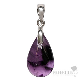 Amethyst-Trapiche-Anhänger, Silber Ag 925, Nr. 11
