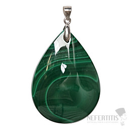 Malachite pendant silver Ag 925 no. 11