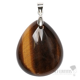 Tigeraugen-Anhänger, Silber Ag 925, Nr. 11