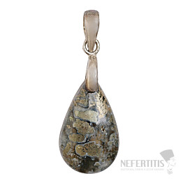 Pyrite pendant silver Ag 925 no. 11