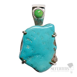 Designer pendant Libyan desert glass silver Ag 925 P414