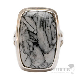 Pinolith-Ring Silber Ag 925 R111