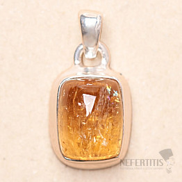 Topaz zlatý Imperial prívesok Ag 925 P111