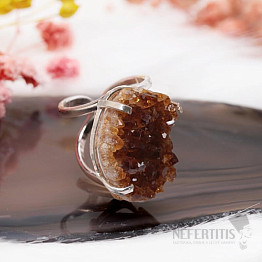 Be Beautiful Citrine Druze Ring 12