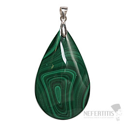 Malachite pendant silver Ag 925 no. 12