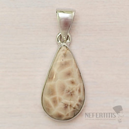 Natrolite pendant silver Ag 925 P12