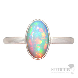 Opál etiopský prsten stříbro Ag 925 R12