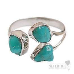 Türkisblauer Ring Silber Ag 925 LOT12