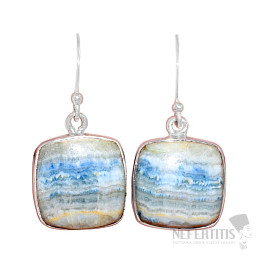 Scheelite blue earrings silver Ag 925 E121