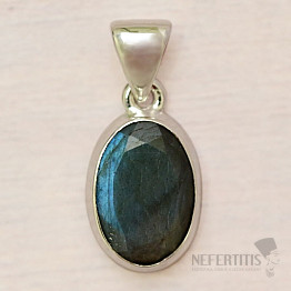 Labradorite cut pendant silver Ag 925 P1211