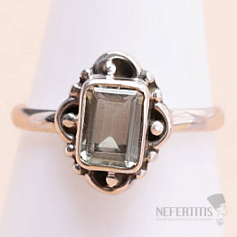 Grüner Amethyst - Prasiolith Ring Silber Ag 925 MIX122