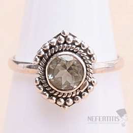 Grüner Amethyst - Prasiolith Ring Silber Ag 925 MIX123