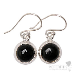 Onyx náušnice stříbro Ag 925 E1233