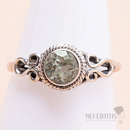 Grüner Amethyst - Prasiolith Ring Silber Ag 925 MIX124