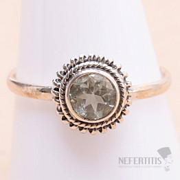 Grüner Amethyst - Prasiolith Ring Silber Ag 925 MIX127
