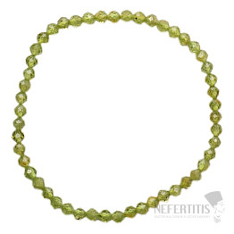 Olivin-Armband extra geschliffene Perlen in AA-Qualität 3 mm