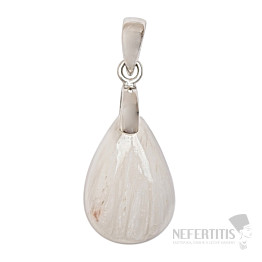 Scolecite white pendant silver Ag 925 no. 13