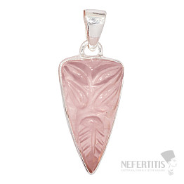 Ruženín vyrezávaný prívesok striebro Ag 925 P130