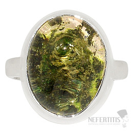 Lodolit - křišťál s inkluzemi prsten stříbro Ag 925 R1305