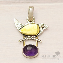 Amethyst pendant silver Ag 925 13138