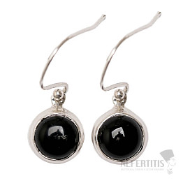 Onyx-Ohrringe Silber Ag 925 E1318