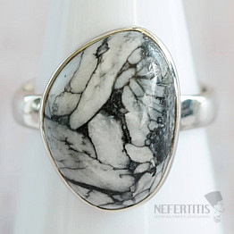 Pinolith-Ring Silber Ag 925 R132