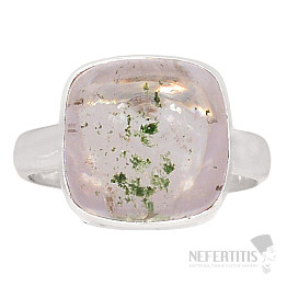 Lodolite - crystal with inclusions ring silver Ag 925 R1342