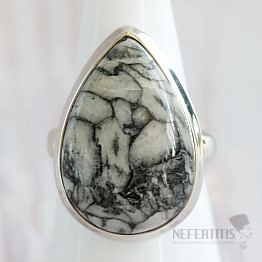 Pinolith-Ring Silber Ag 925 R137