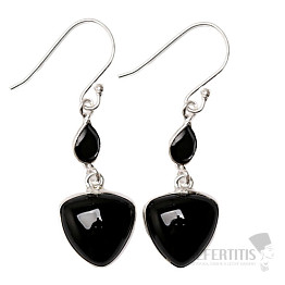Onyx earrings silver Ag 925 E1411